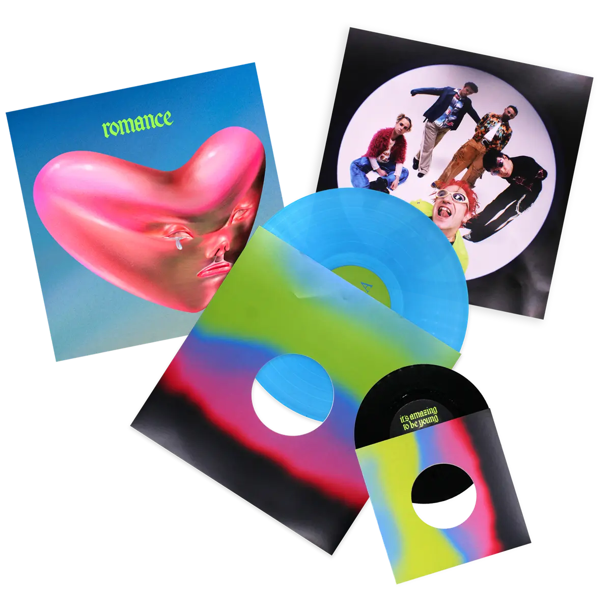Fontaines D.C., Romance, LP - Turquoise Blue + 7"