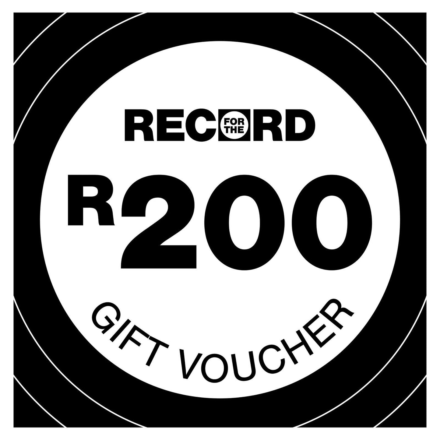 For The Record R200 Gift Voucher