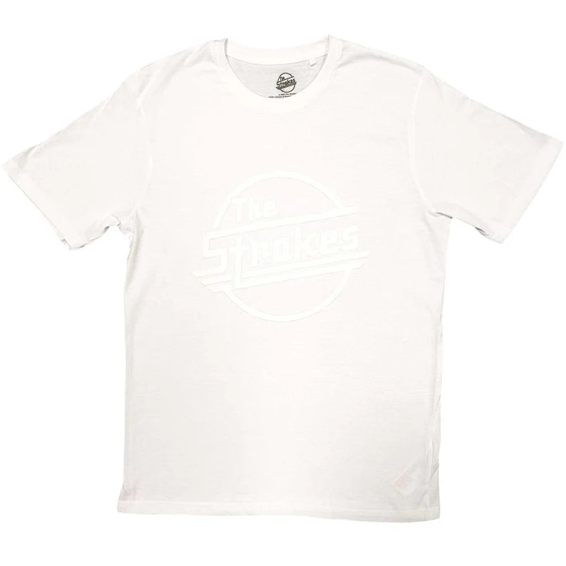 The Strokes, Unisex Hi-Build T-Shirt OG Magna Hi-Build, White-On-White, Tee Shirts