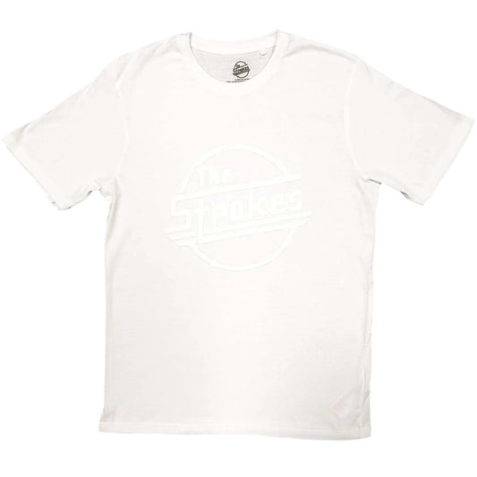 The Strokes, Unisex Hi-Build T-Shirt OG Magna Hi-Build, White-On-White, Tee Shirts